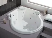 Ванна Армада 208x159 белая глянец из искуcственного камня