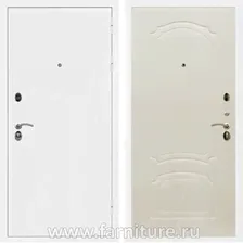 Входная металлическая дверь Армада Престиж Белая ФЛ-140 Беленый дуб