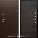 Входная дверь Армада Престиж Медь Гладкая Венге поперечный