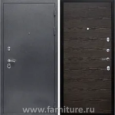 Входная дверь Армада Престиж серебро Гладкая Венге поперечный
